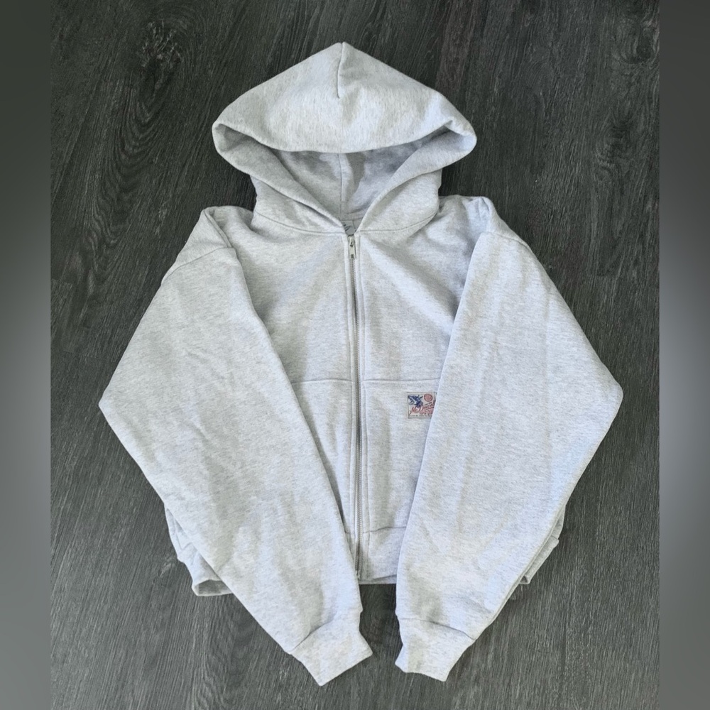 McDowells Super Quality Work Crop Hoodie ASH Grey S. NWT